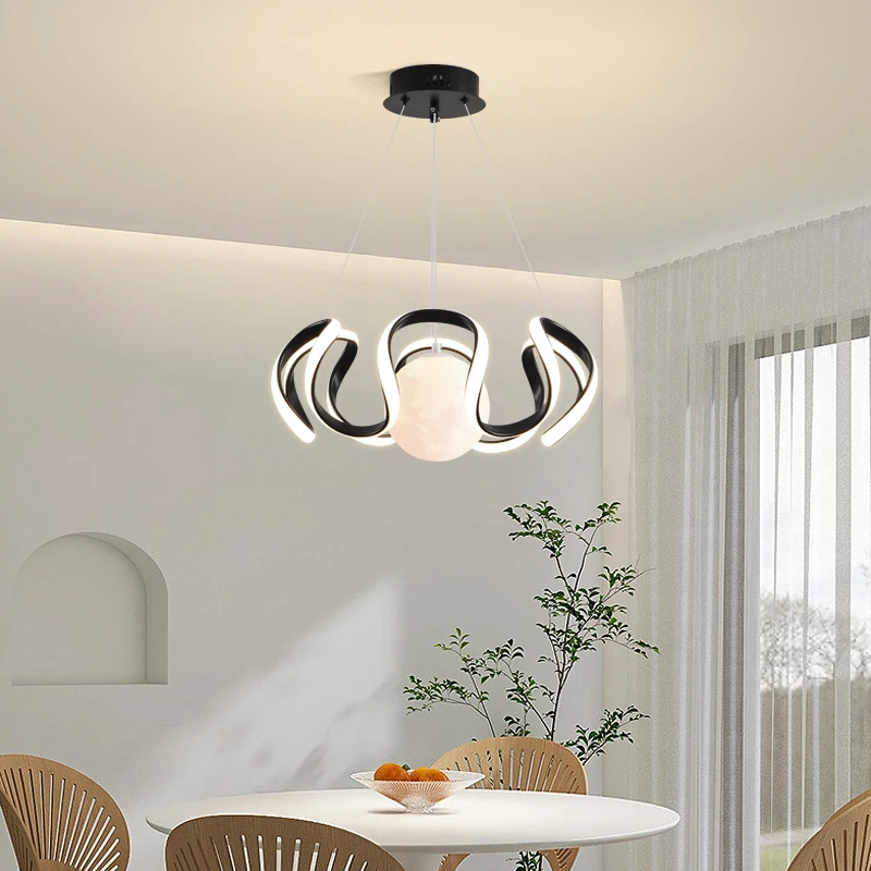 Modern Nordic LED Pendant Light, Lustre de teto, Lâmpada pendurada para o quarto, Cozinha, Jantar, Sala de estar, Estudo, Loft