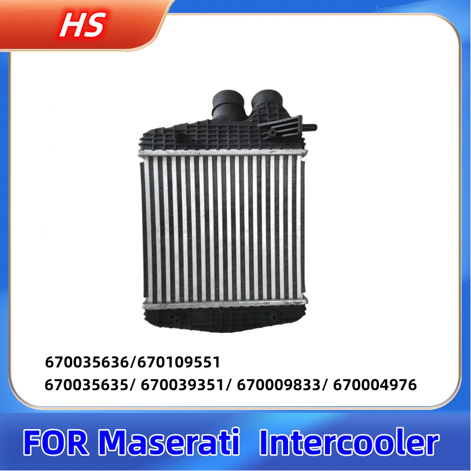 

Intercooler for Maserati Ghibli Levante Quattroporte 670035635 670039351 670009833 670004976 670035636