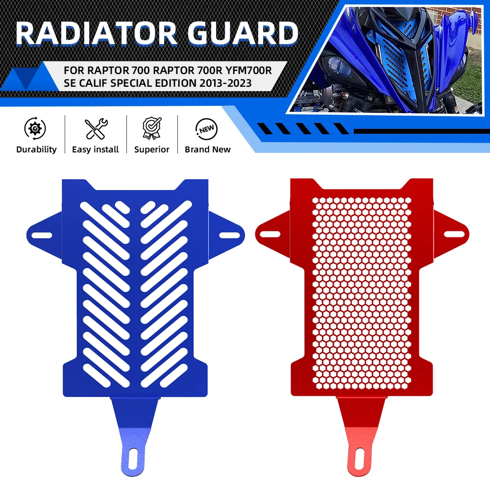 

ATV For Yamaha Raptor 700 2006-2012 Radiator Guard Grill Cover Protection For Yamaha Raptor 700R 700 YFM700 YFM700R Aluminum