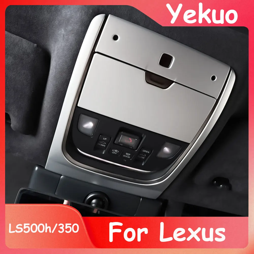 For 2018-2025 Lexus LS500h LS350 Decorative Sequin Modification Special Front Roof Reading Light Frame Glasses Case