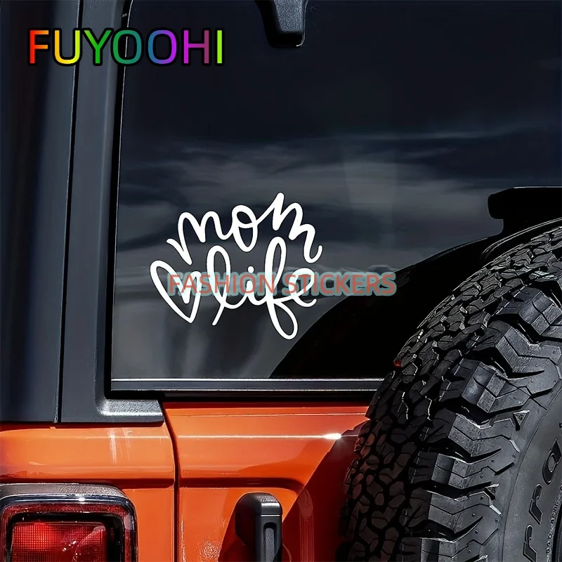 FUYOOHI Car Sticker Alphabet Love Stickers Mom Life Decals Vinyl Stickers for Cars, Trucks,Walls, Laptops, Bumpers, Glass, Etc.