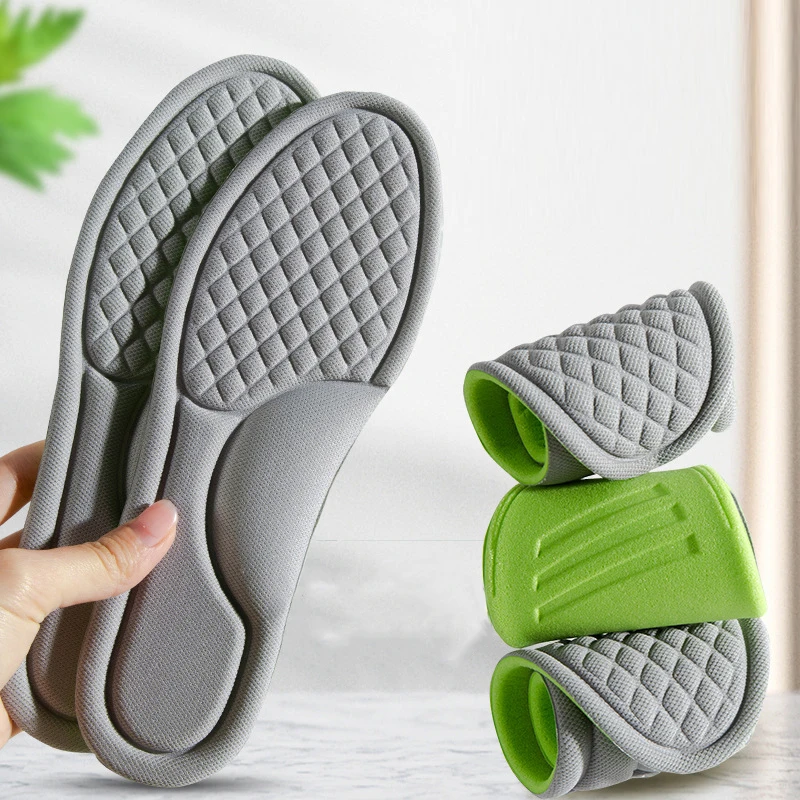 5D Soft Memory Foam Orthopedic Insoles Deodorizing Insole For Shoes Sports Absorbs Sweat Soft Antibacterial Shoe Accessories