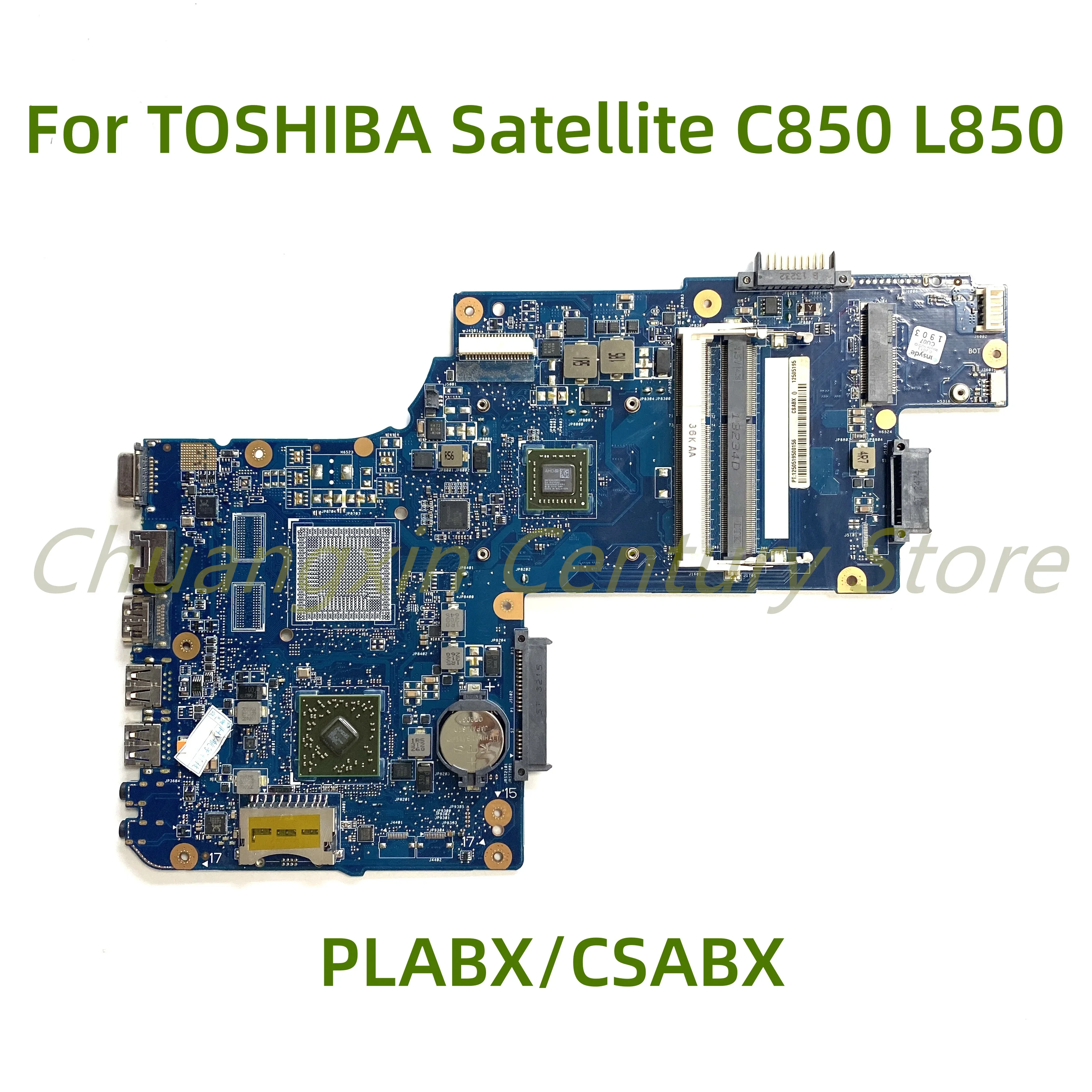 

Подходит для ноутбука TOSHIBA Satellite C850 L850 C850D материнская плата PLABX/CSABX с EM1800 100% Протестировано Полная работа