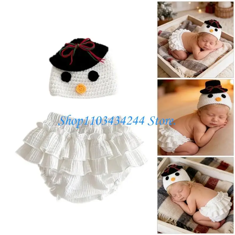 

Newborn Photoshoot Cotton Ruffle Romper & Hat Set for 0 to 3 Months Baby Gift