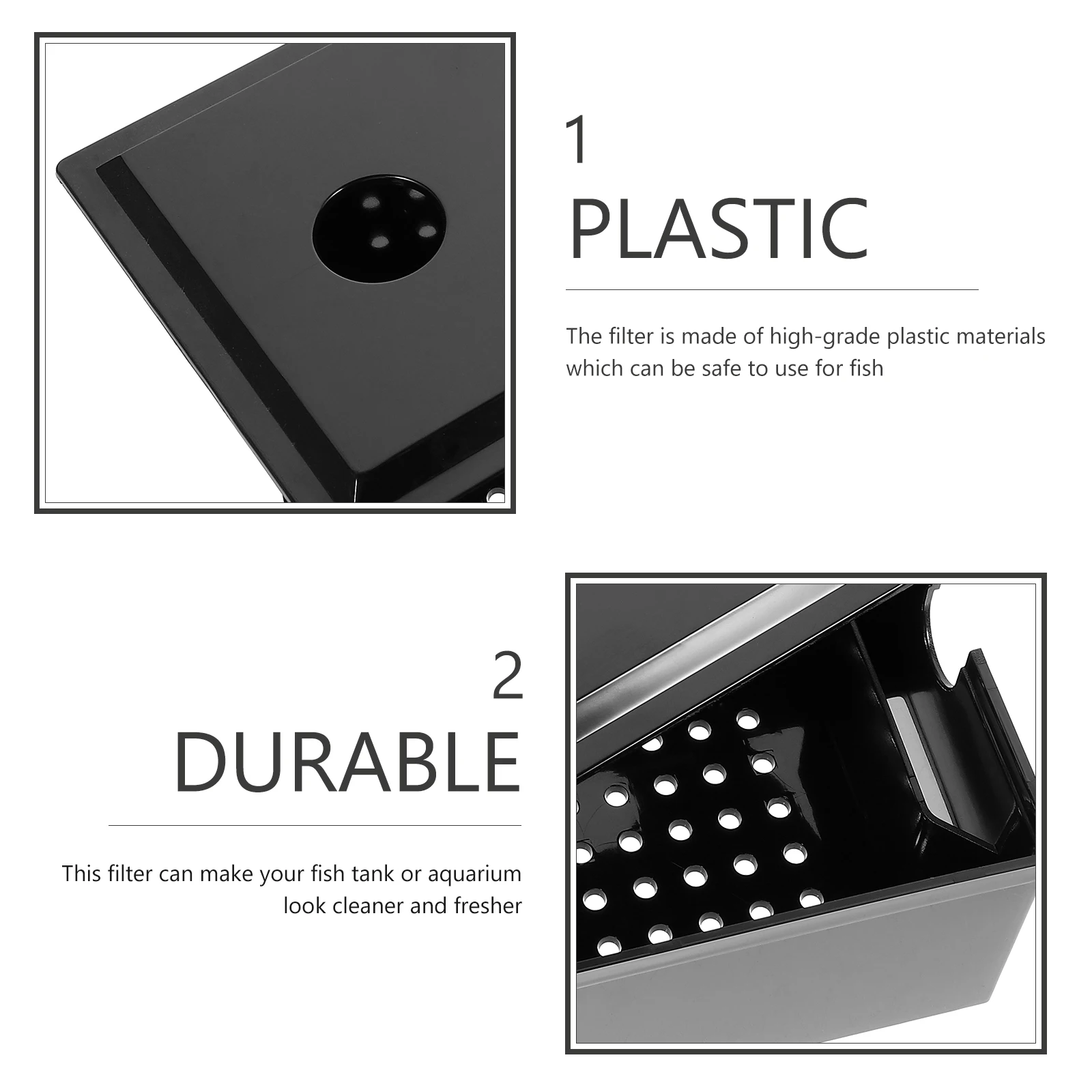 

1 Set Aquarium Filter Fish Tank Household Compact Wear-Resistant Plastic Filter Box Professional Small Tank Filtration System