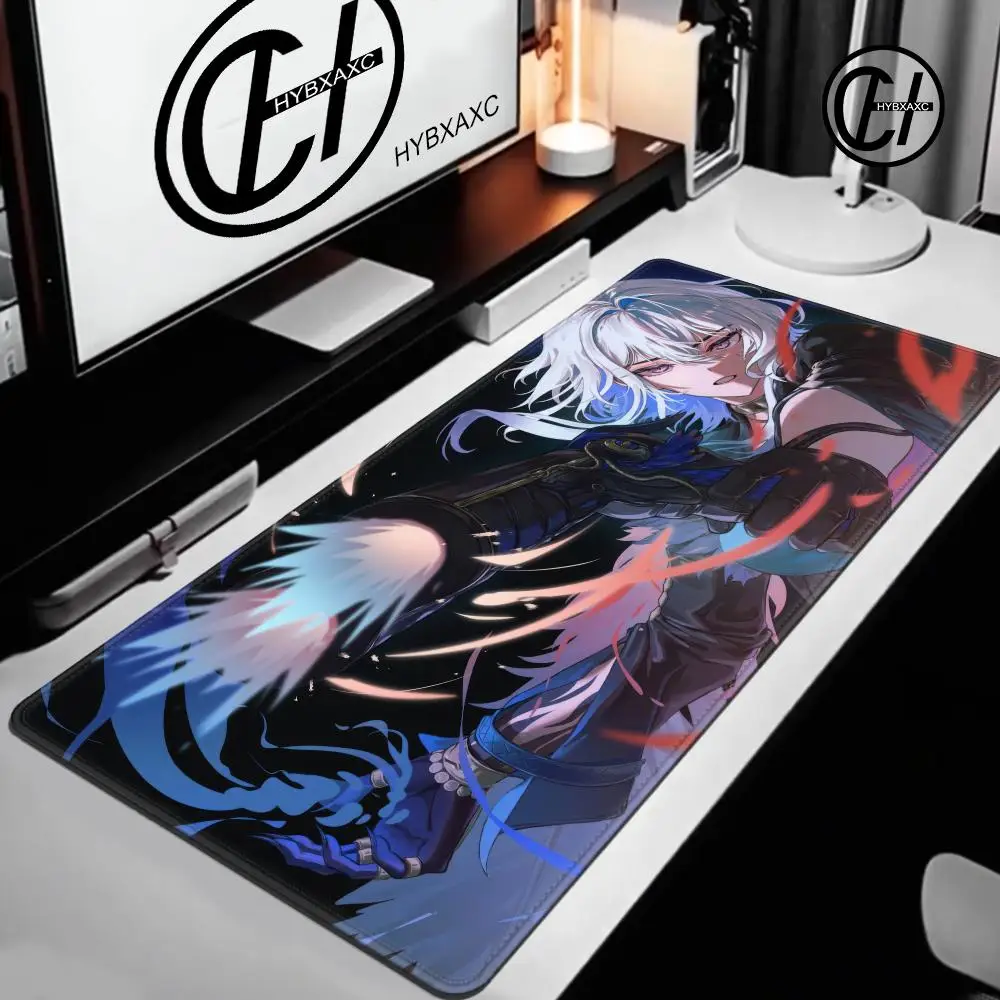 Large Wuthering Waves Galbrena Mouse Pad XXL Gaming Computer Gamer PC Keyboard Mouse Mats Non-Slip Rubber Laptop Rubber Mousepad
