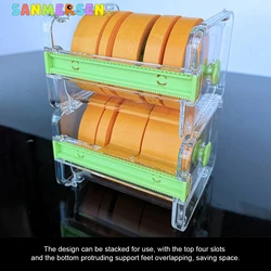 Diy modelo de pintura dispensador de fita adesiva washi cortador de fita adesiva caixa de armazenamento dispensador de fita de escritório suporte cortador de fita