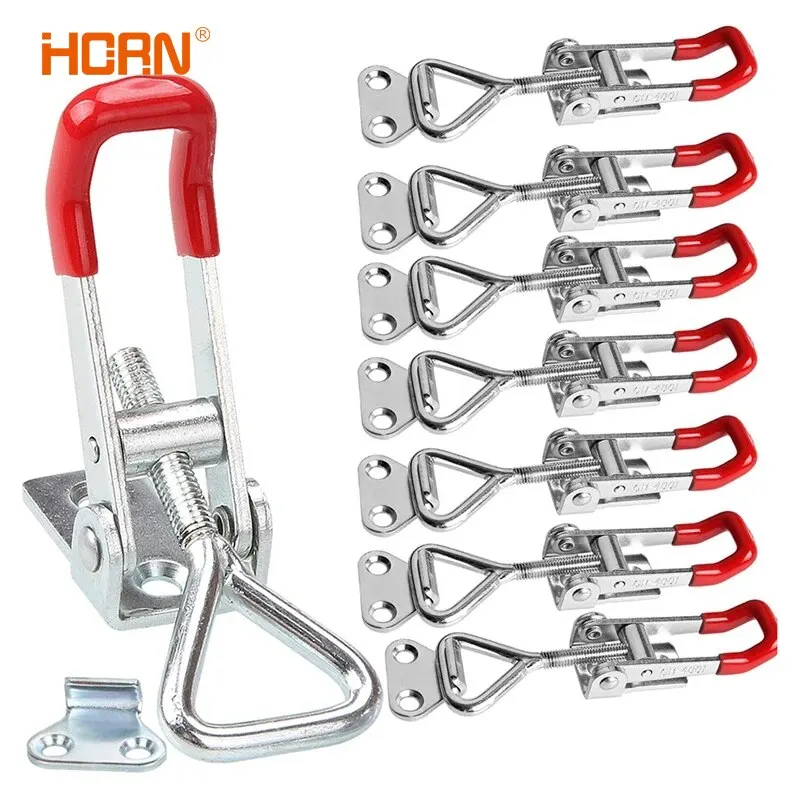 

1/2PCS Heavy Iron Adjustable Buckle Lock Clamp Box Buckle Clamp Door Bolt Type Quick Clamp Accessory Horizontal Clamp Catch Clas