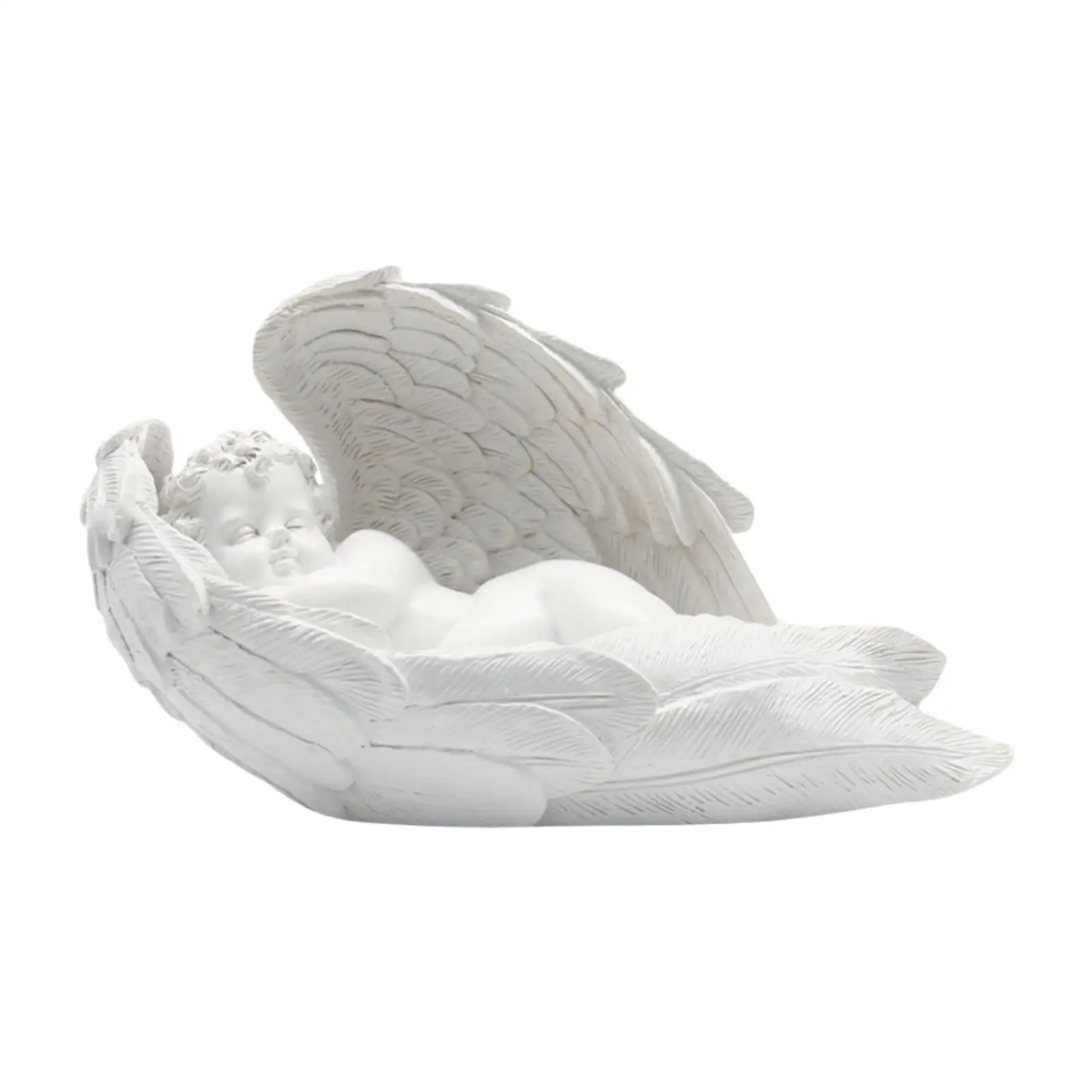 

Resin Figurine Crafts Sleeping Angel Statue for Hallway Office Living Room