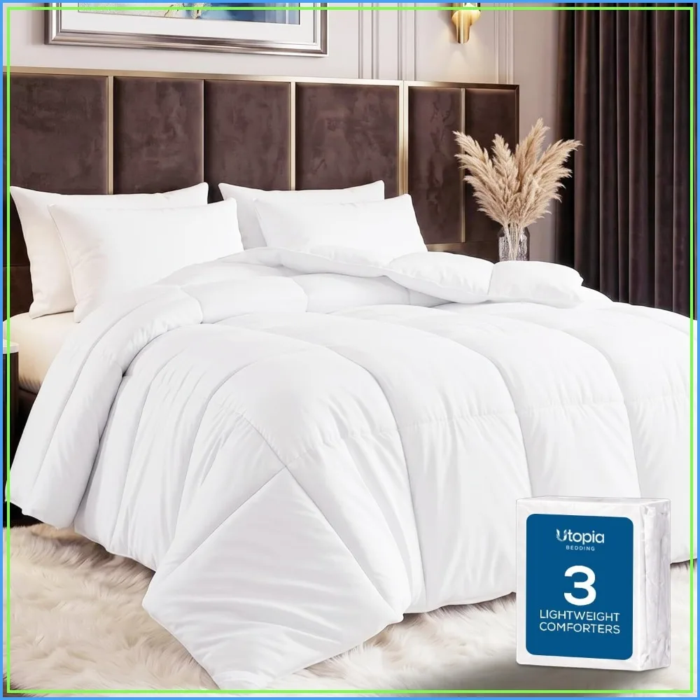 3-Pack Hotel Collection Comforters King 90x102 White Duvet Inserts Bulk