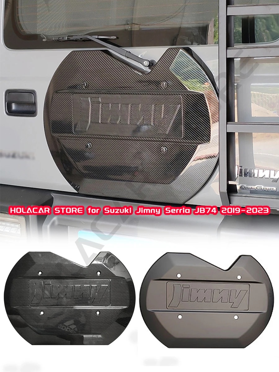 Spare Wheel Cover ABS Half Tire Cover Case Protector for Suzuki Jimny JB64 JB74 2019 2020 2021 2022 2023 Exterior Accessories