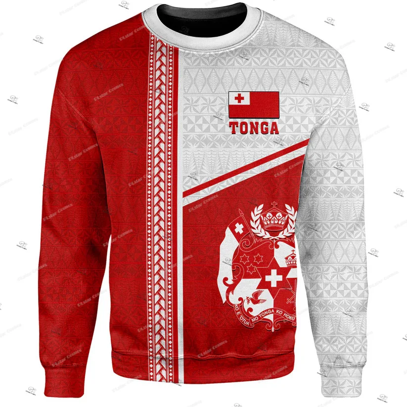 Custom Name Country Tonga Polynesia Islands Hibiscus Retro Tattoo Vintage 3DPrint Pullover Harajuku Casual Hoodies Zip Jacket 17