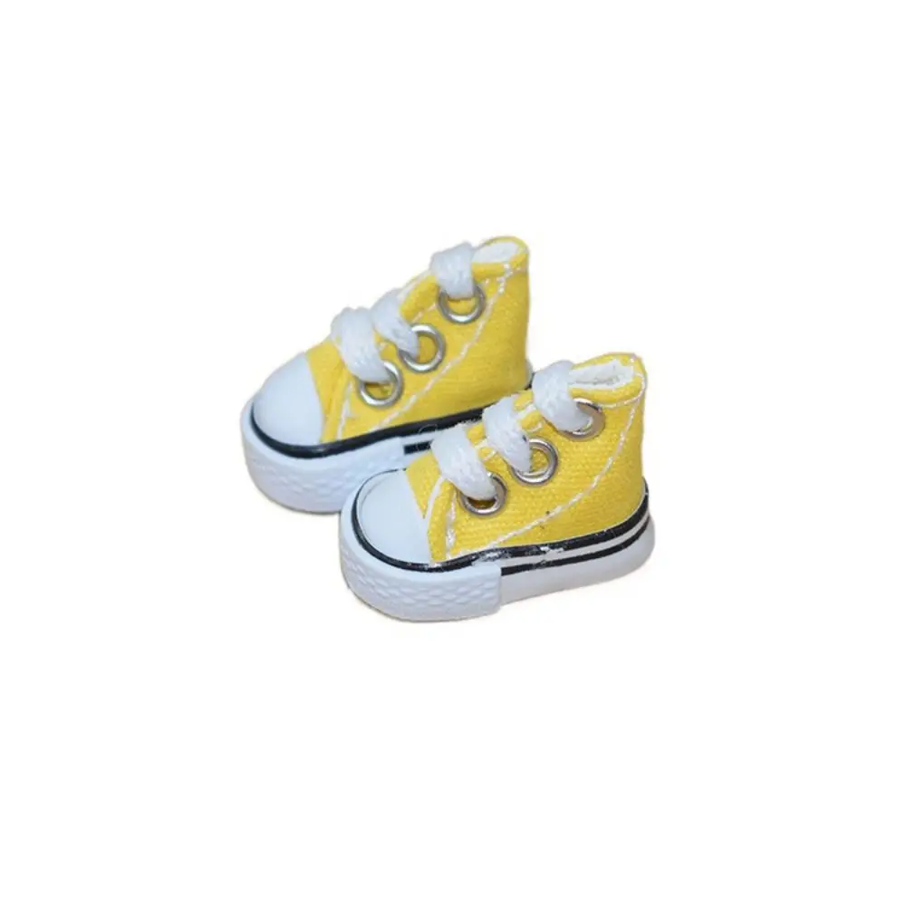 Kids Pretend Play Toys Cute 3.5CM Doll Shoes Mini Solid Colored Doll Dress Up Accessories Children Toys Gift