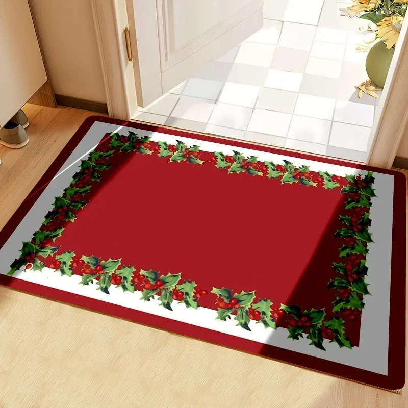 Christmas Elemnt Festival Modern Welcome Door Mats Home Decor Carpet for Living Room Bathroom Non-slip Mat Christmas Decorations