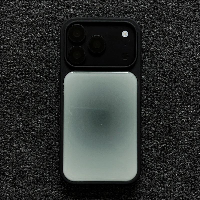 Phone Cases Green - Korean Ins Green Gray Gradient Black