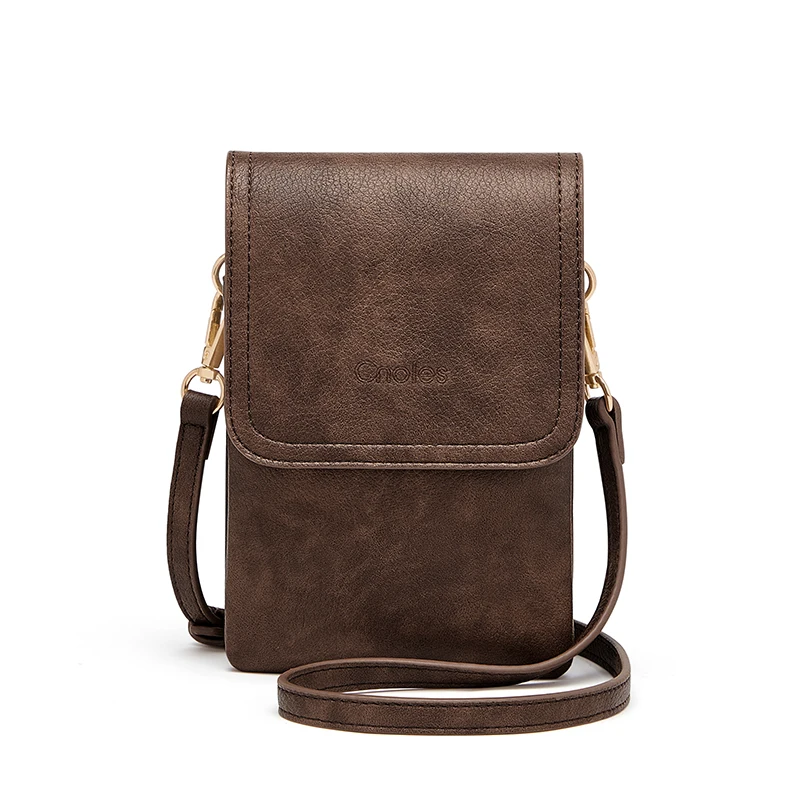 Torebki Crossbody Cnoles damskie modne skórzane torby Crossbody z regulowanym paskiem torebki na ramię