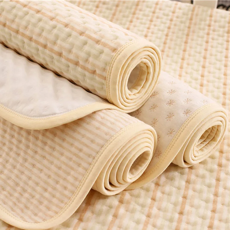 

Large Size Double-sided Use Cotton Baby Waterproof Bed Sheet Mattress Washable Reusable Changing Pad Cover Table Baby Diaper Mat