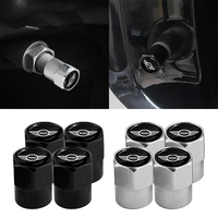 4pcs automobile tire metal valve cover anti-leakage decorative cover For MINI Cooper One JCW Clubman Countryman R55 F56 R58 R59