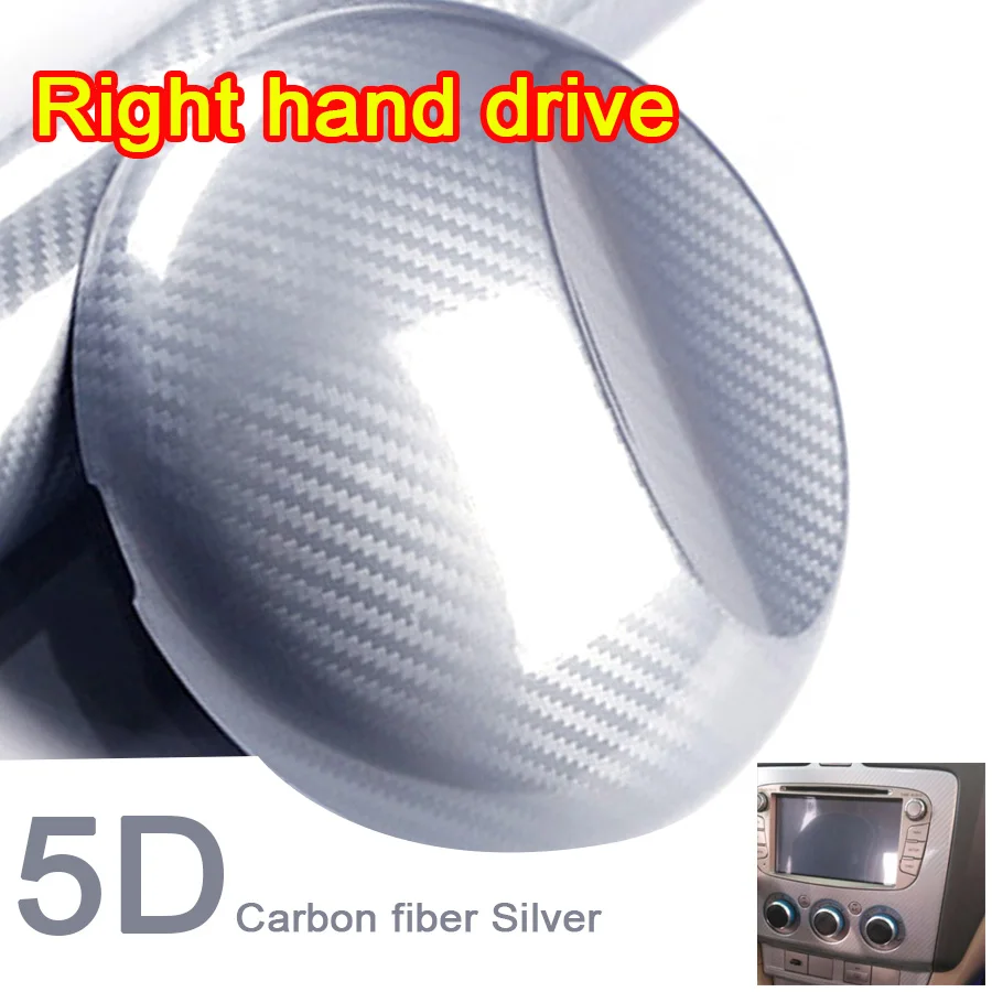 5D Glanzende Koolstofvezel Patroon Interieur DIY Trim Sticker Voor BMW 5 Serie F10 2011-2017