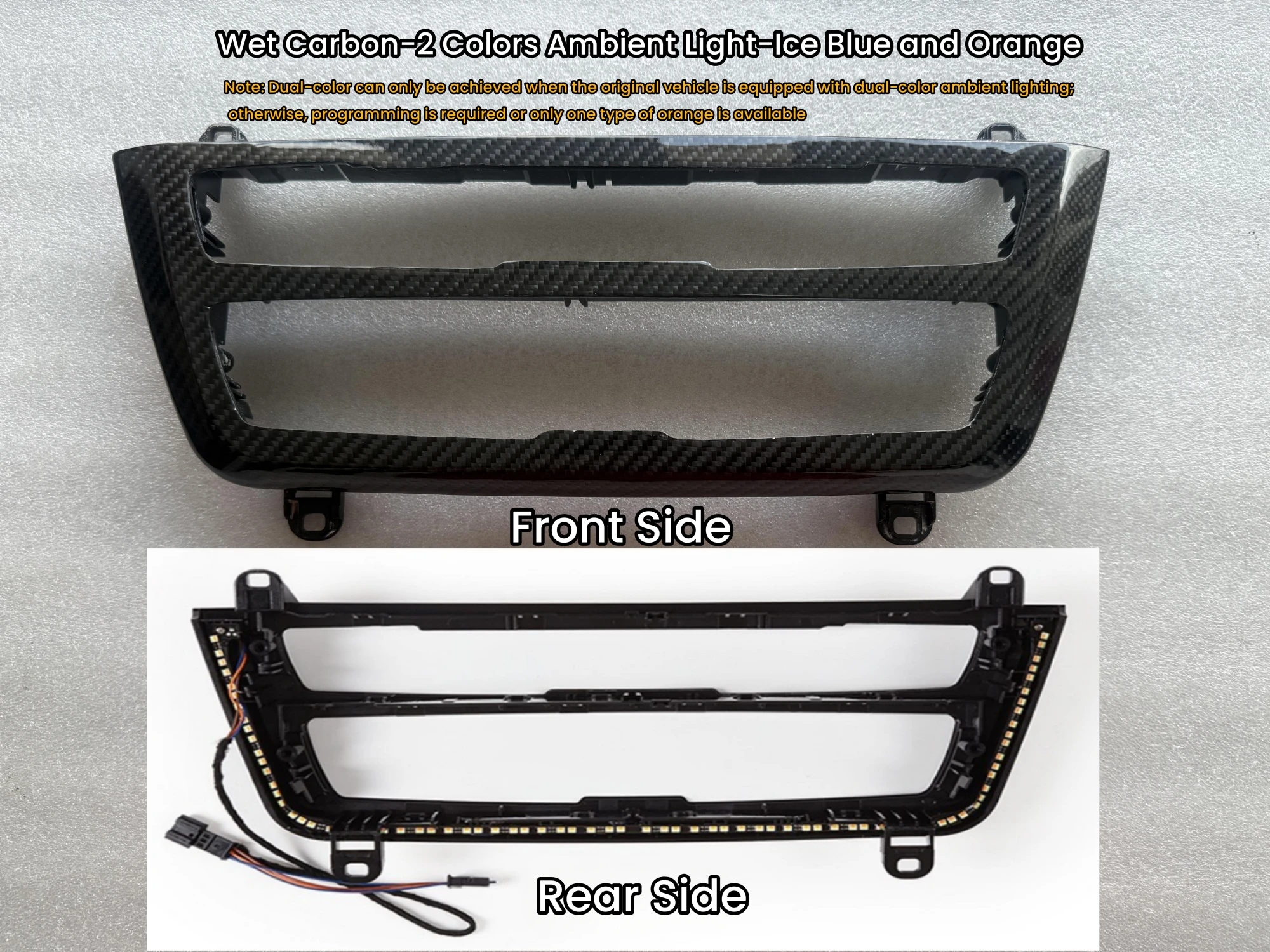 2 Colors Real Carbon Fiber CD Panel Parts Trim for BMW 3 4 Series 3GT F30 F31 F32 F34 F36 Center Console Radio Panel Replace