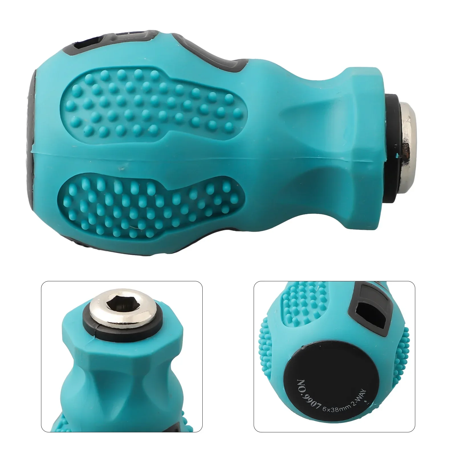1pc Screwdriver Handle 6.35mm Hex Round Adapter Screwdriver Bit Holder Magnetic Screw Driver Handle Socket Wrench Tools