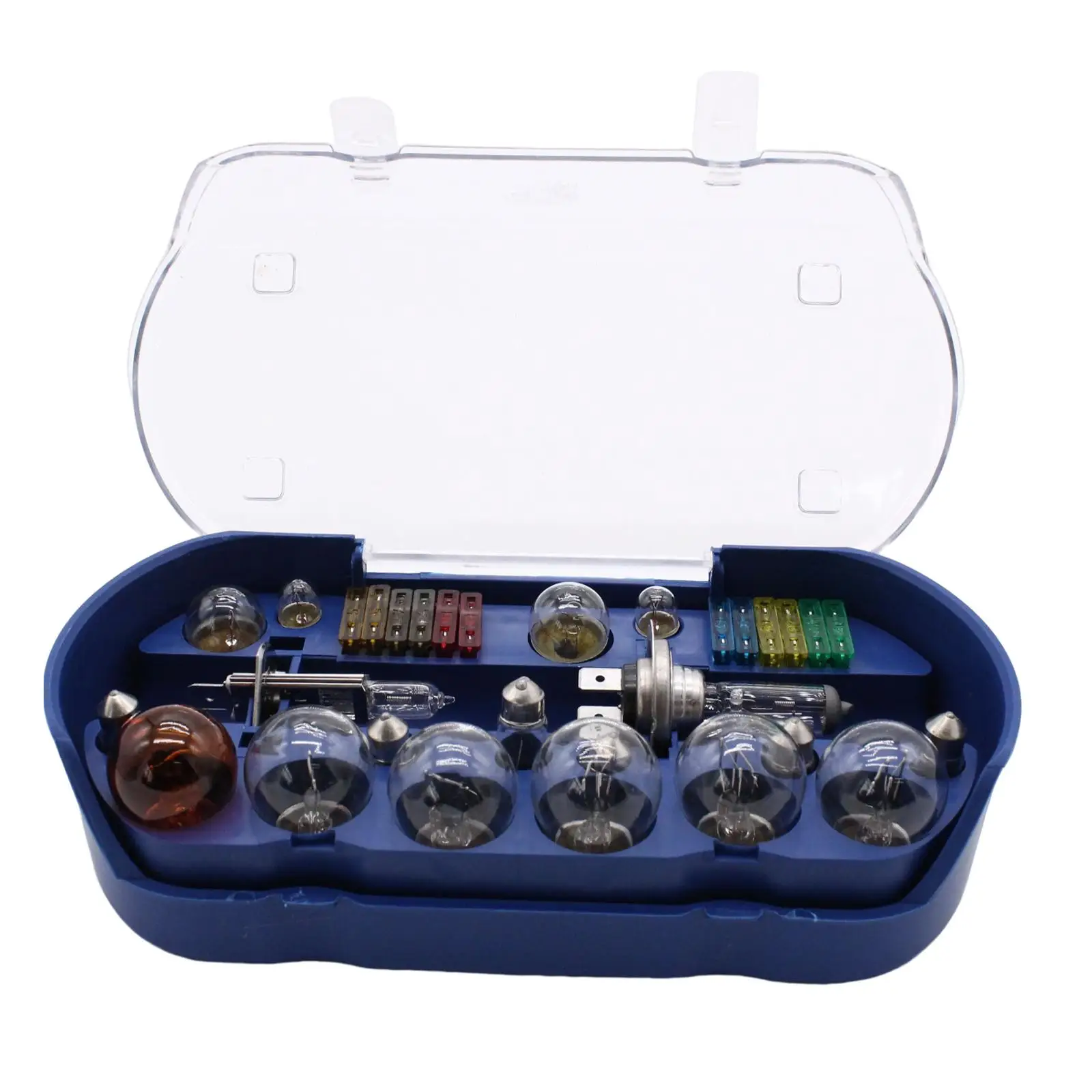 30x Car Emergency Light Bulb Fuse Kit including H4 H7 Bulbs Fuses Lamp Box