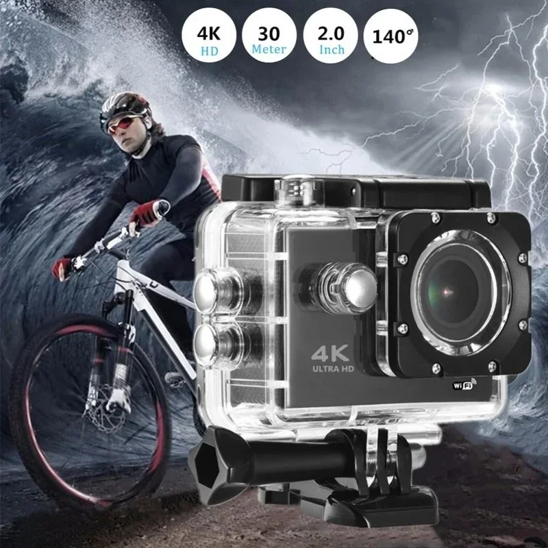 Upgrade Sports Camera Wifi Mini Camera Outdoor Waterproof Camera 720P 30FPS Interpolate 4K Action