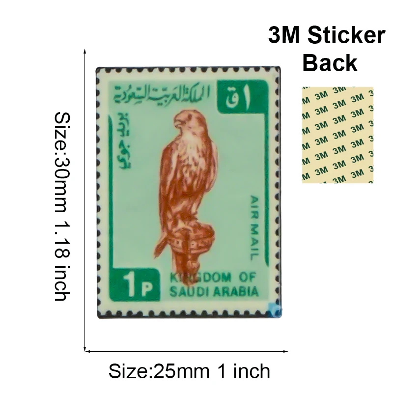 Saudi Arabia Mobile Phone 3M Sticker Badge Metal Pin Broooches Pins