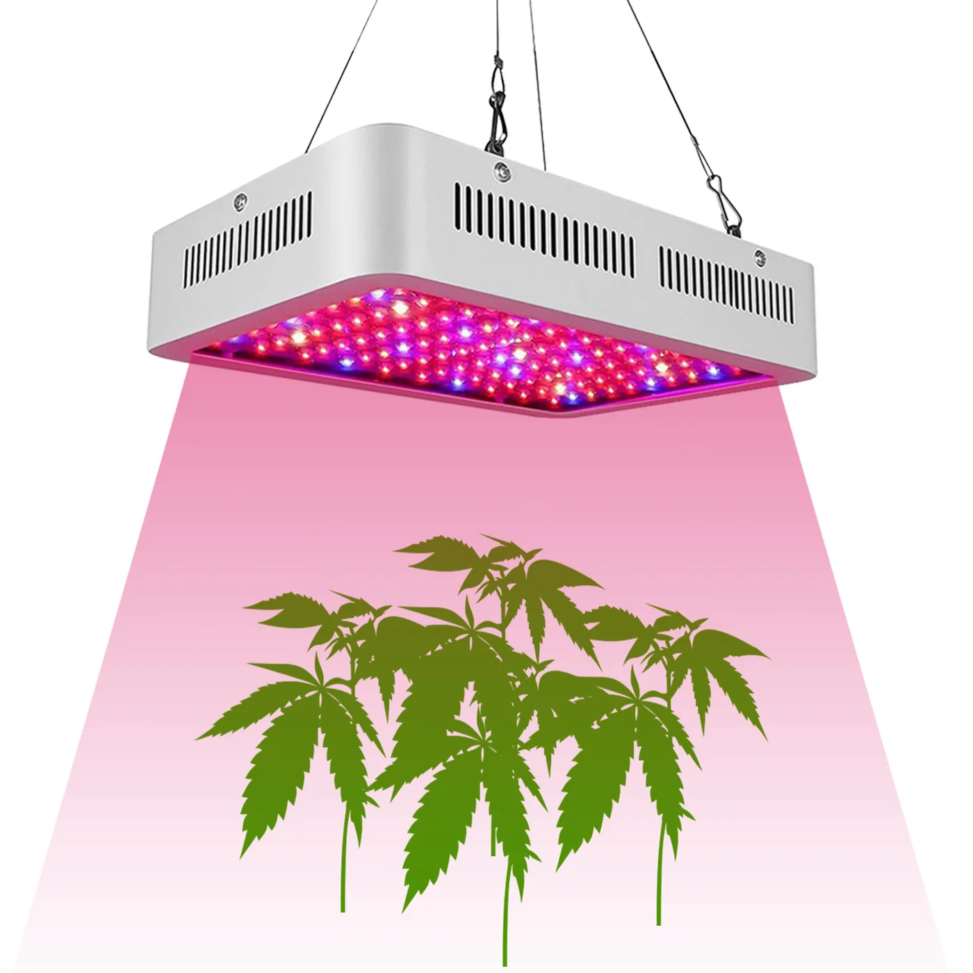 

Full Spectrum LED Plant Light Growth Lamp High Power 1000W Plant Flower Rose Green Plant Bonsai Succulent Supplementary Light