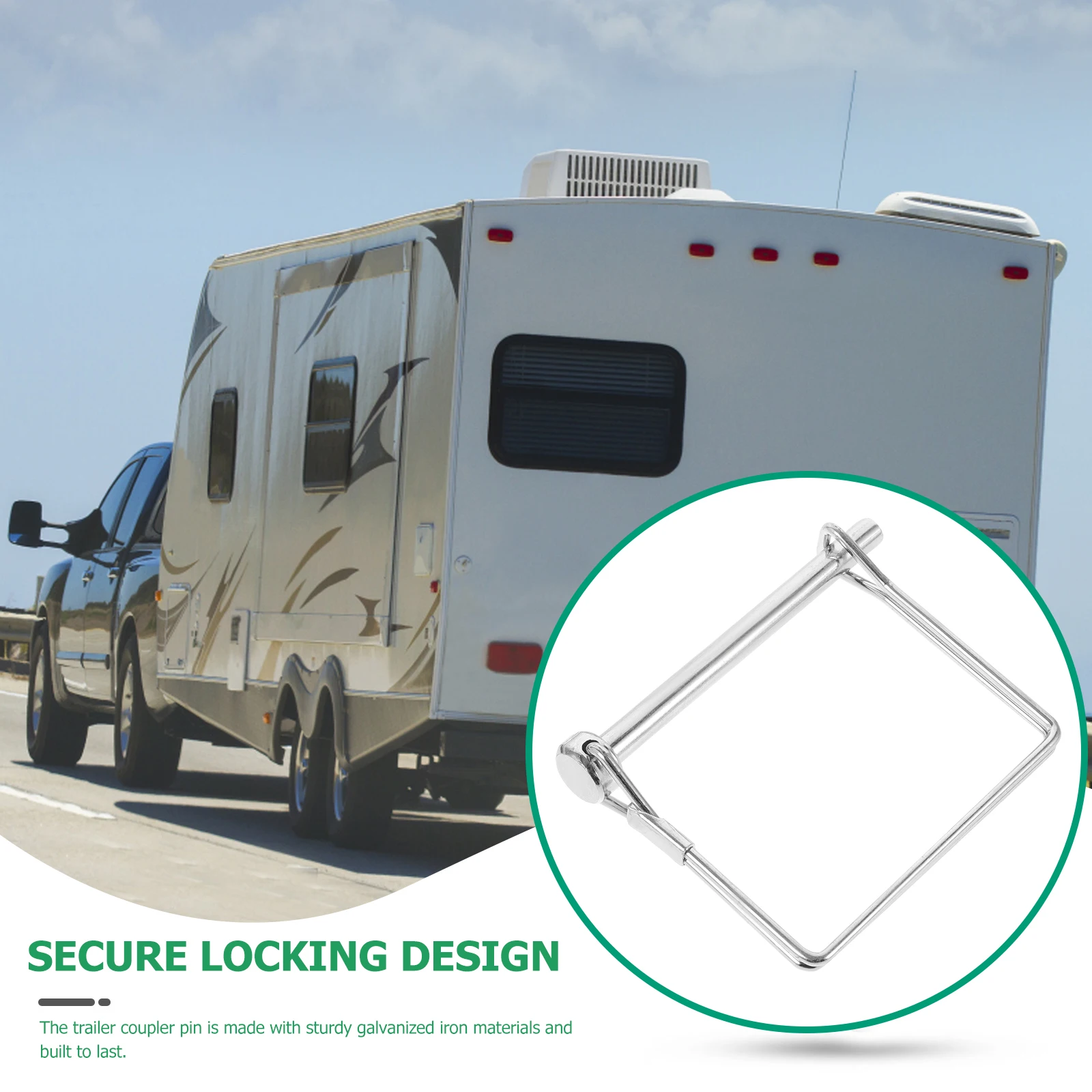 

8pcs Safety Coupler Hitch Trailer Hitch Locking Pin For Farm Trailers Shaft Locking Wire Retainer Trailer Gate Pin Heavy Duty