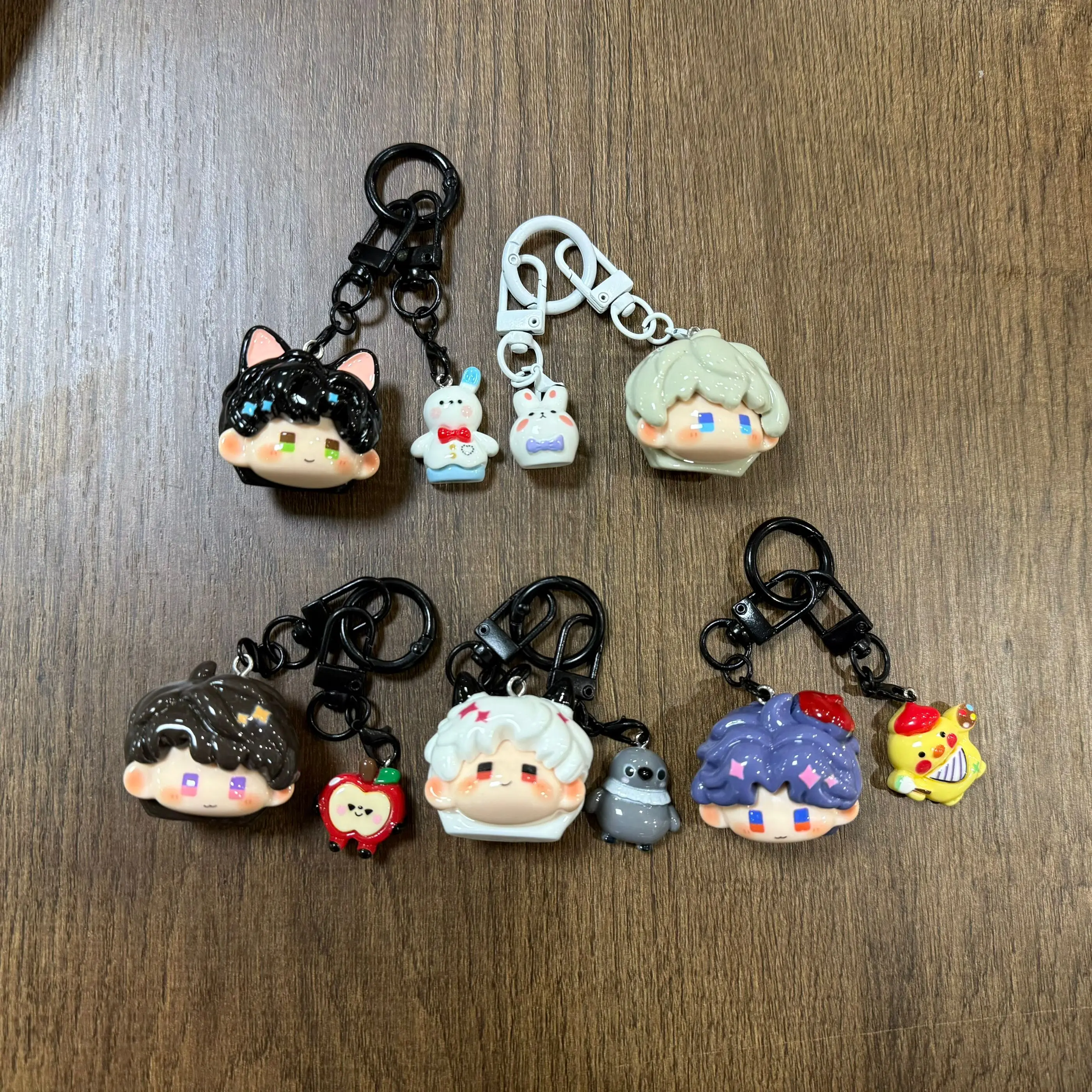 Love and Deepspace Rafayel Zayne Xavier Sylus Anime KeyChain Mobile Pendant Key Chain Decor Ornament Backpack Decoration S