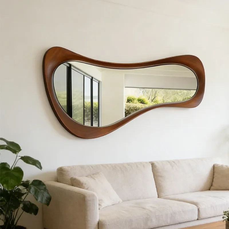 European Unique Mirror Xenomorph Irregular Modern Aesthetic Decoration Cheap Hanging Mirror Living Room Spiegel Wand Home Design