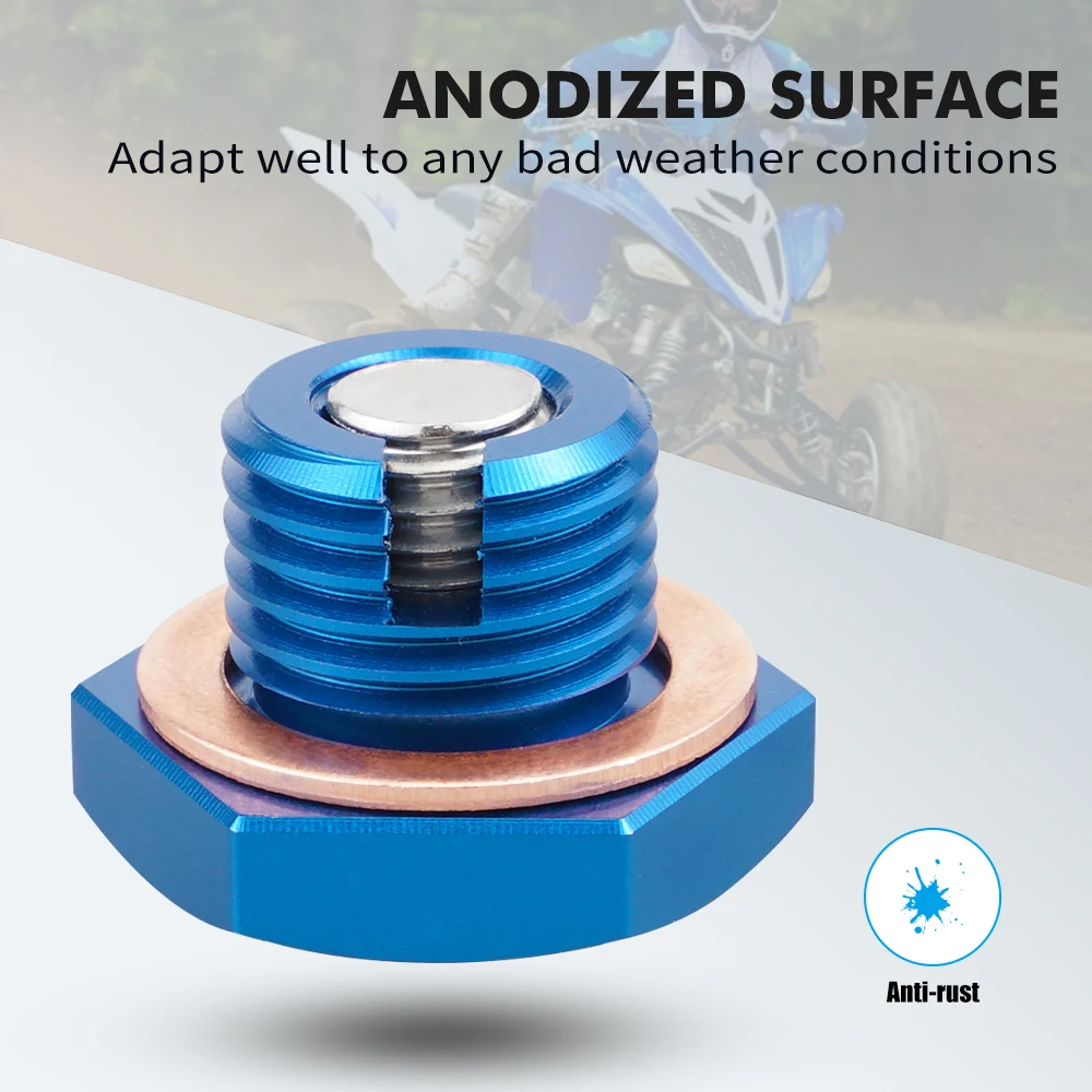 NiceCNC ATV Reducer Oil Drain Plug for Yamaha Raptor 700 2006-2022 700R GRIZZLY 700 WOLVERINE 450 2008-2013 Durable Accessories