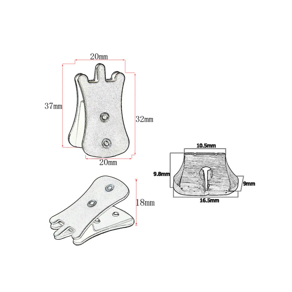 Erhu Mute Golden Silicone Anti Slip Bridge Clip for Volume Reduction Soft Erhu Practice Accessories Fiddle Mute