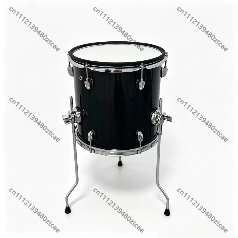 Plug-and-Play 12in Floor Tom Replacement Part, 6-Point Dual Trigger With Rim Shot Function Universal E-Drum Accessory