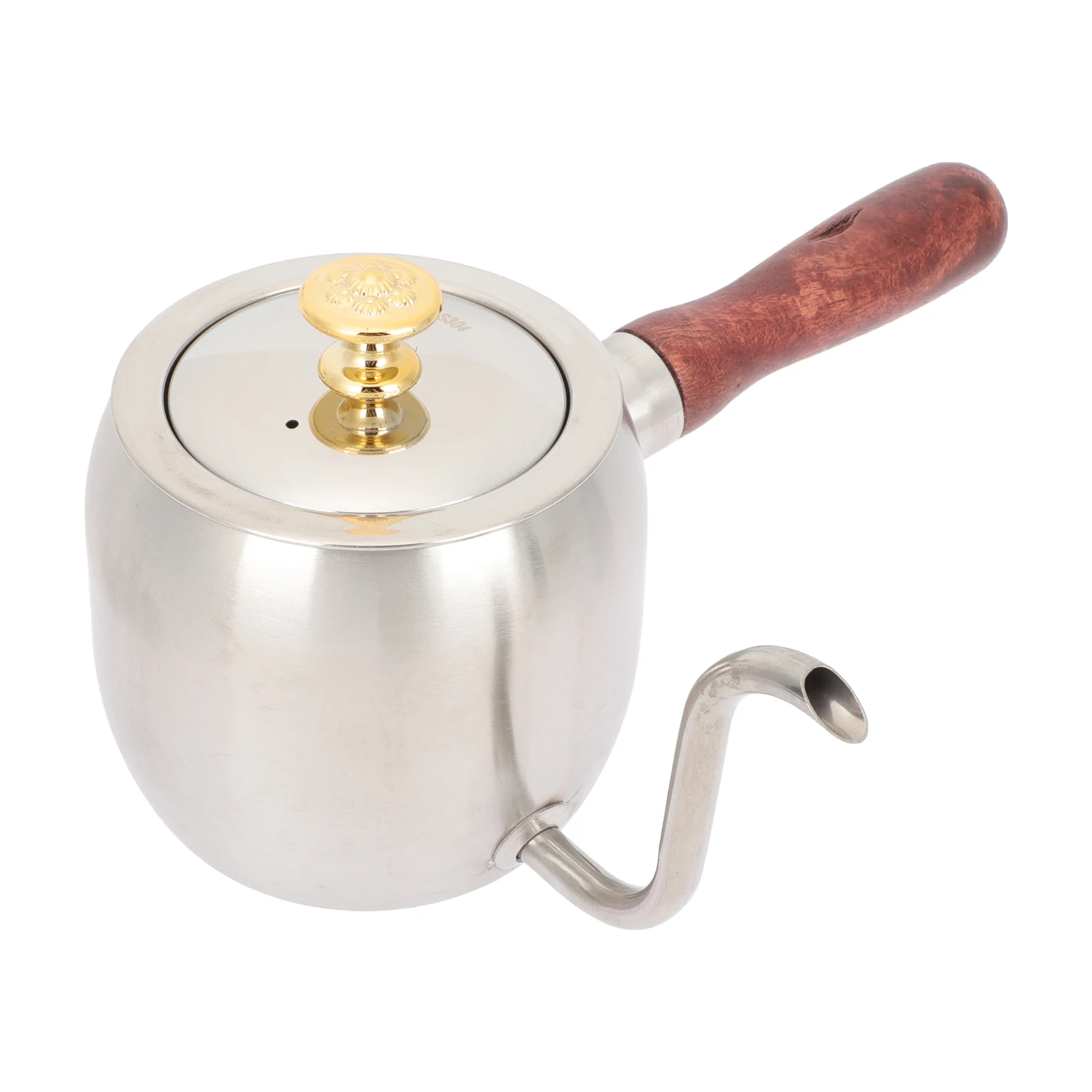 

Wood Grain Hand Brewing Coffee Pot Stainless Steel Long Spout Coffee Kettle Tea Pot for Home Use Hand Brewing Tea Kettle