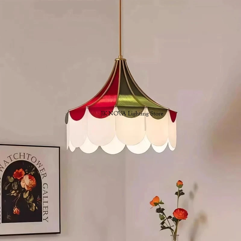2025 Cartoon Circus Children's Room Pendant Decoration Fabric Tent Colorful Study Restaurant Light