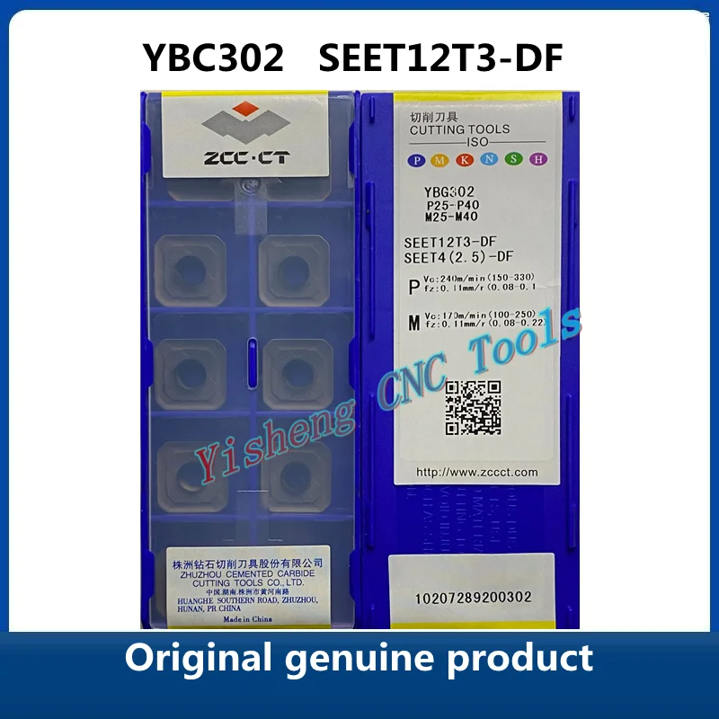 

Free Shipping Original ZCC CT SEET YBG202 SEET12T3-DF YBC301 YBC302 YBM251 YNG151 Milling Cutter Inserts CNC cutting tools