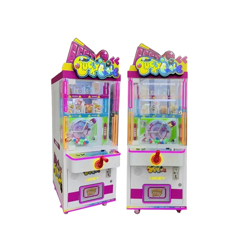 Coin Operated Iron Claw Arcade Skill Game Machine Lucky Ball Catching with Doll Prize Vending for Game Centers