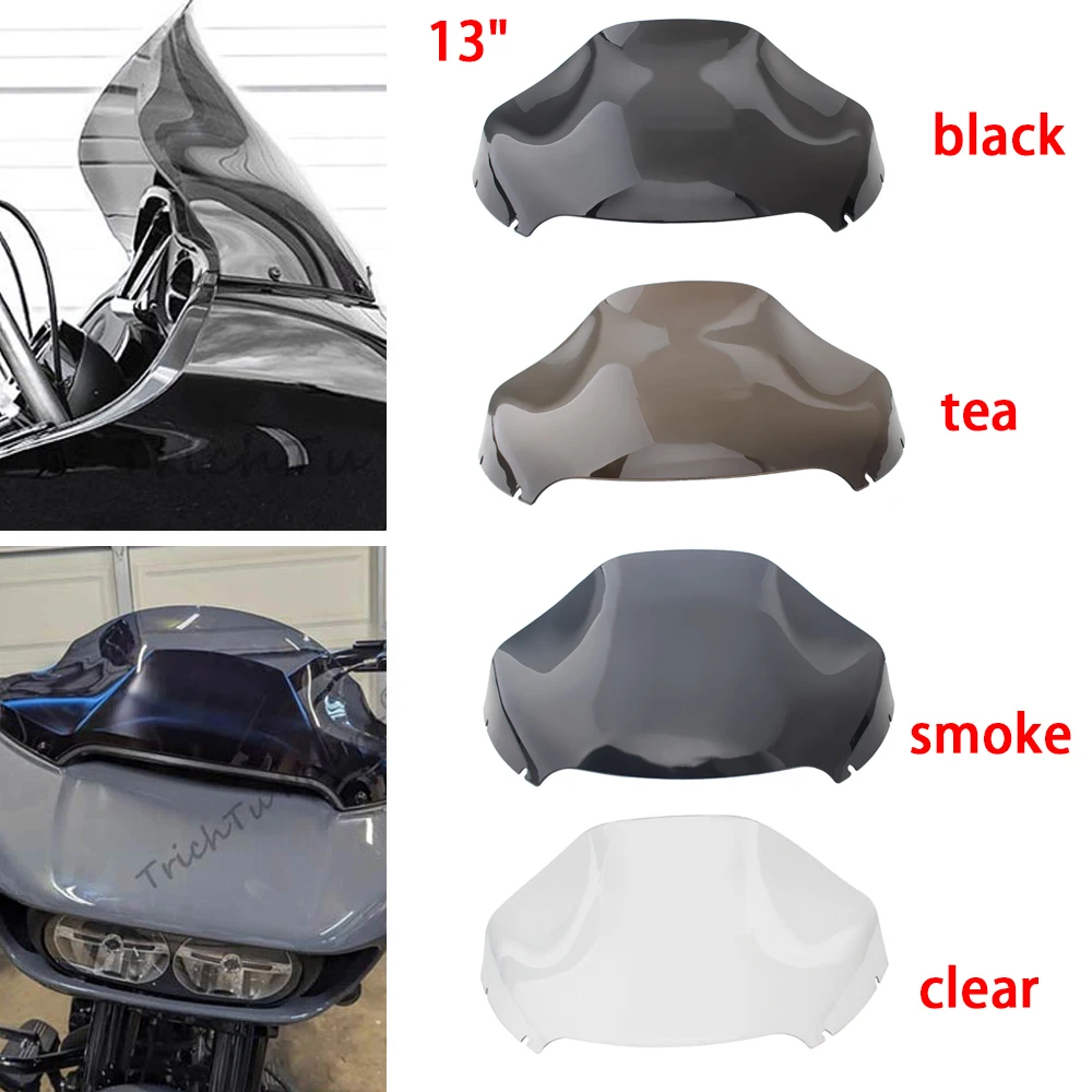1Pcs Accessories Windshield For Harley Road Glide 3 Special St Ultra Limited Cvo/Se 2015-2025 Black/Smoke/Clear/Tea Windshield
