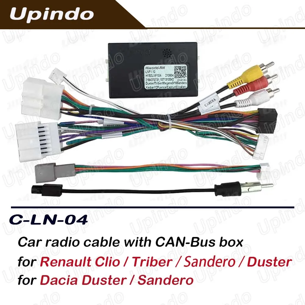 

Car Radio Cable CAN-Bus adapter Power Wiring Harness Android Multimedia Connector for Renault Dacia Clio Triber Duster Sandero