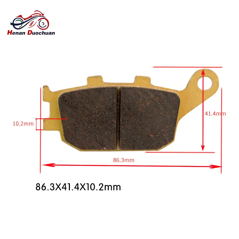 3pair Motorcycle Front Rear Brake Pads Parts For HONDA CB 600 CBF 600 CB750 CBF 1000 FOR KAWASAKI Z 750 Z 750 ABS #c