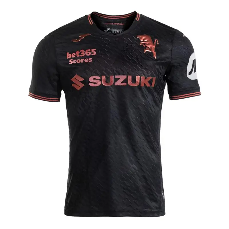 Camiseta de Visitante del Torino de Joma (Personalización Privada) Temporadas 2018-19 25-26 Simón No. 18 Adams No. 19 Secado Rápido y Transpirable