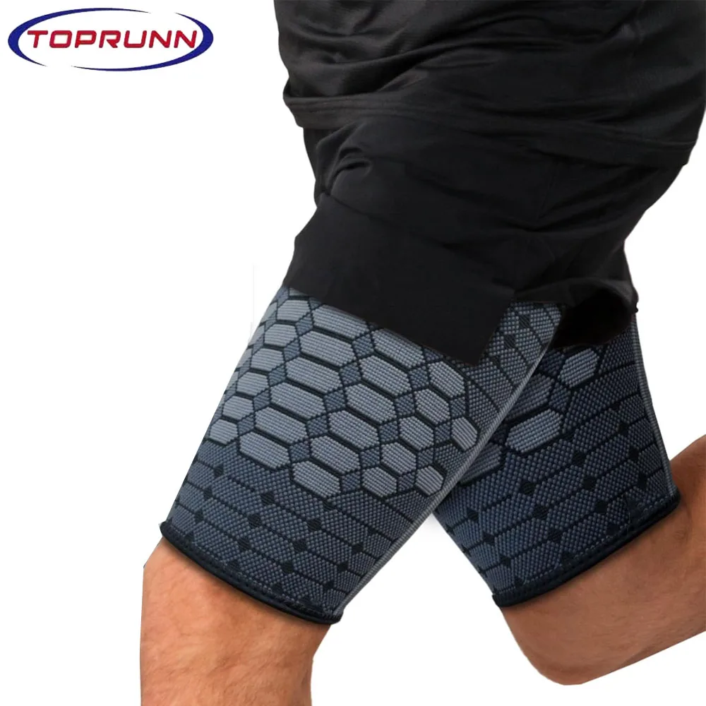 

1Pair Thigh Compression Sleeve,Non-Slip Thigh Wrap & Hamstring Brace,Groin Compression Wrap for Workout & Muscle Recovery
