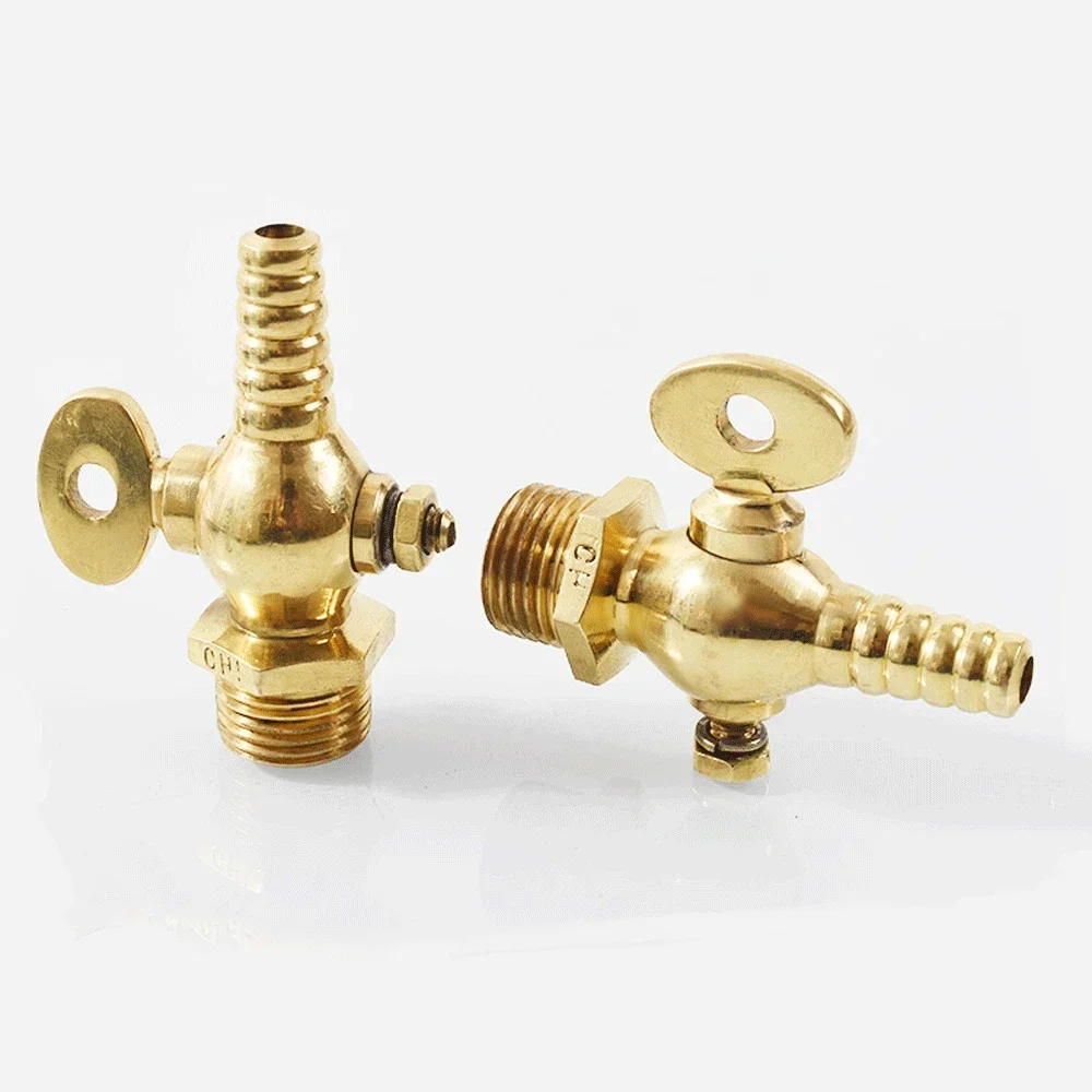 1/8 "1/4" 3/8 "1/2" 3/4 "BSPP 남성 8mm 10mm 12mm 호스 바브 테일 황동 고정 페콕 탭 스위치 밸브 보트 연료