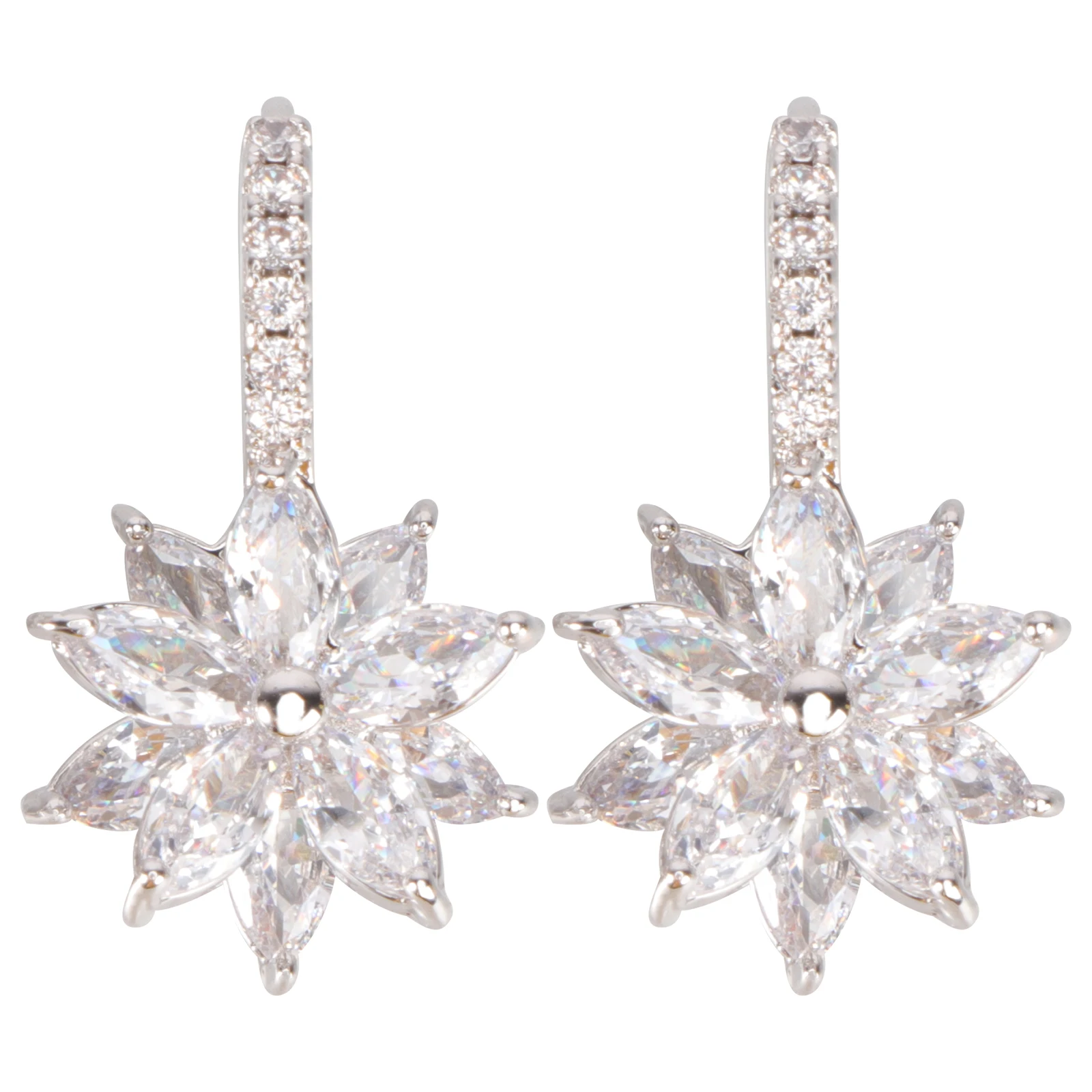 

Flower Earrings Fashionable Earrings Durable Jewelry Decor Delicate Eardrops Women Girls Party Daily Decor Trendy Jewelry