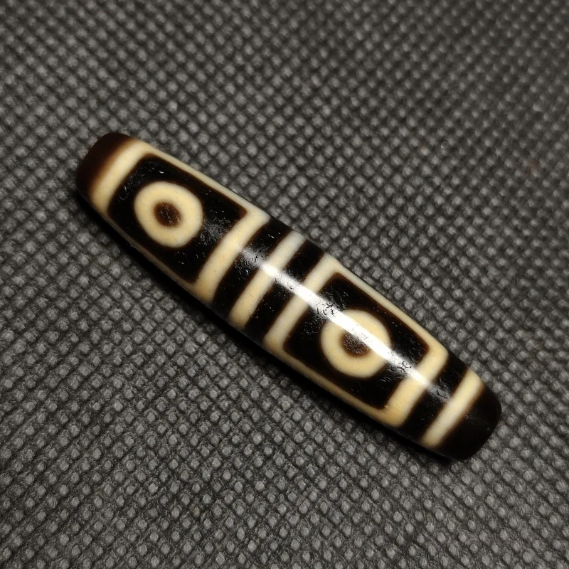 

Tibet Ground Gate 4 Eyes Totem Weathered Old Yellow/Black Agate Dzi Beads Men&Women`s Jewelry Necklace DIY Free Shipping