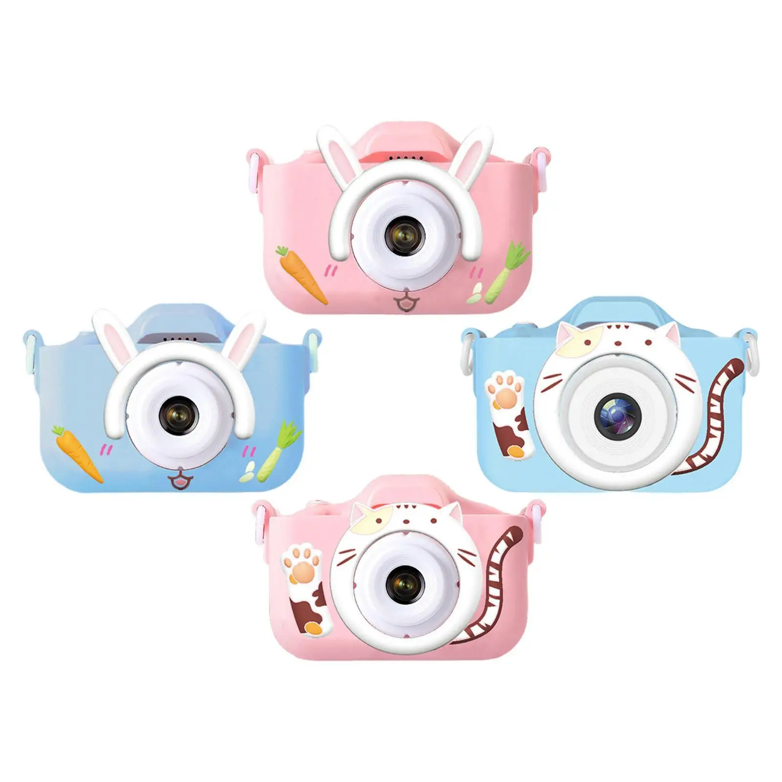 Children Selfie Camera Shockproof Portable with Puzzle Games Educational Toy Boys Girl Camera Toy for Birthdays New Year Ages 3+
