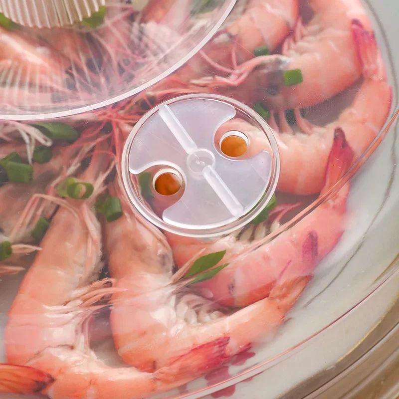 

Large Microwave Splatter Cover Lid with Steam Vent Fresh keeping Kitchen Stackable Sealing Disk Cover Universal Plate Bowl Cover