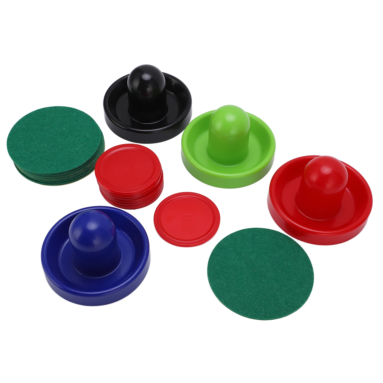 

Table Hockey Pushers Pucks Set, Multicolor Hockey Accessory Set Pushers Pucks Replacement Tables Game Pushers Pucks Kit